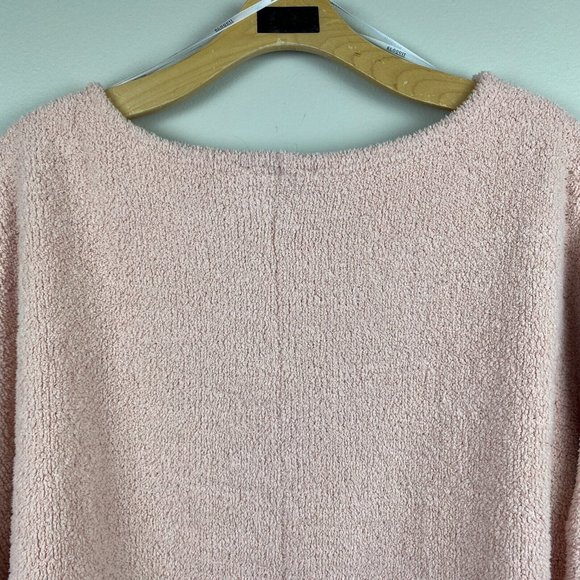 Eloquii Sweater 18/20 Pink Off Shoulder Plush Fleece Soft Cozy‎ Comfy Womens - Picture 6 of 10